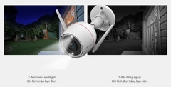 Camera WiFi 2K+  H.265 Ezviz H3C 2K+ | Hàng chính hãng