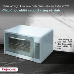 Tủ sấy bát và bình sữa mini Fujihome DD24 24 lít, khử khuẩn UVC