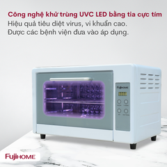 Tủ sấy bát và bình sữa mini Fujihome DD24 24 lít, khử khuẩn UVC