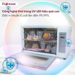 Tủ sấy bát và bình sữa mini Fujihome DD24 24 lít, khử khuẩn UVC