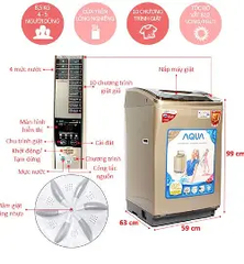 Máy Giặt AQUA 8kg AQW-F800AT