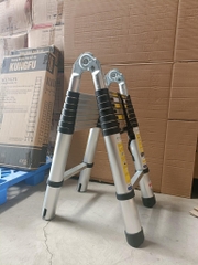 Thang nhôm rút gọn Chữ A 5m KUNGFU KFA-50 2.5x2.5 | Hàng chính hãng