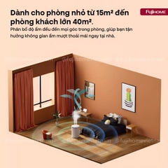 Máy phun sương Fujihome HM05B 5L cắm USB – báo độ ẩm trên màn LED, đặt bàn làm việc