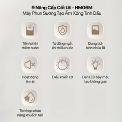Máy tạo ẩm Fujihome HM06M 6L núm xoay – êm, dễ dùng cho ông bà và phòng bé
