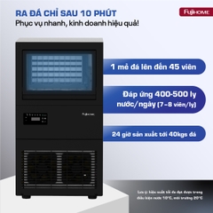 Máy làm đá viên Fujihome IM45C 40kg mỗi ngày có lõi lọc UF