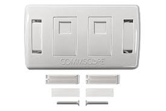 Mặt ổ cắm đôi COMMSCOPE US Style Decorator Faceplate Kit 2-Port  (2-1427030-2) | Hàng chính hãng