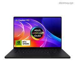 Laptop ASUS ProArt P16 H7607BA (NVIDIA RTX Spark N1X 18 nhân/24GB/512GB SSD/16" 4K OLED cảm ứng/Nano Black)