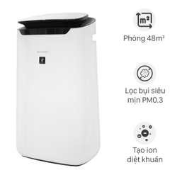 Máy lọc không khí sharp FP-J60E-W (Lọc khí phòng <48m2) | Hàng chính hãng