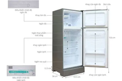 Tủ lạnh Sharp SJ-192E 180 lít tiết kiệm điện