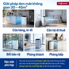Điều hòa di động Fujihome PAC14Pro 14000BTU – mát nhanh phòng khách, không cần lắp đặt