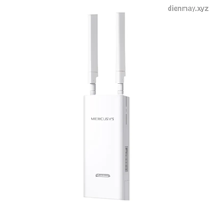 Router Wi-Fi 4G LTE ngoài trời Mercusys MB118-4G chuẩn N 300Mbps - Công trình, trạm camera, nhà xưởng ngoài trời cần internet SIM 4G