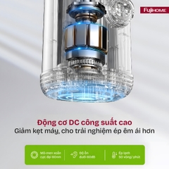 Máy ép chậm mini Fujihome SJ08 chạy êm, gọn cho bếp nhỏ