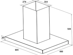 Máy hút mùi Canzy CZ-VT70 | Hàng chính hãng