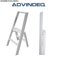 Thang nhôm ADVINDEQ AV302 (White) 2 bậc | Hàng chính hãng