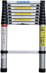 Thang nhôm rút gọn đơn Sumo ADT308B (2.6m) | Hàng chính hãng
