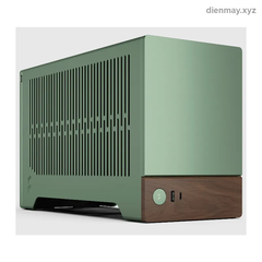 Vỏ Máy Tính Mini Fractal Terra Màu Xanh Ngọc - Nhôm Viền Gỗ Sang Trọng