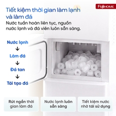 Cây nước nóng lạnh có làm đá Fujihome WD593C-IM – đá viên bi 10kg/ngày