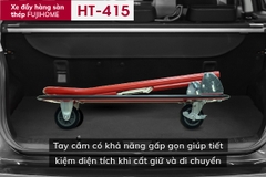 Xe đẩy hàng 4 bánh gấp gọn Fujihome HT-415 tải 150kg – chuyển đồ nhà, văn phòng nhẹ tênh