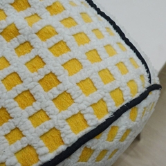 THANH LÝ- CHUPPY ĐƠN - Đôn Kẹo Xốp - Caro vàng - Tiêu chuẩn