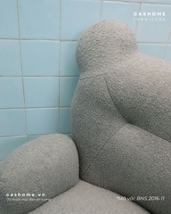 THANH LÝ - GHẾ BÉ BÁNH GẤU - Xám