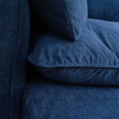 THANH LÝ- SOFA MÂY BỒNG 1m6 - XANH ĐẬM