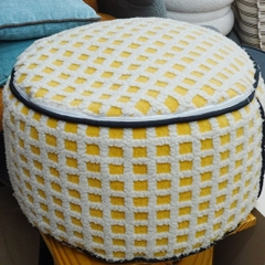 THANH LÝ- CHUPPY ĐƠN - Đôn Kẹo Xốp - Caro vàng - Tiêu chuẩn