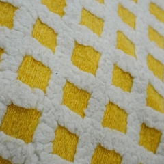 THANH LÝ- CHUPPY ĐƠN - Đôn Kẹo Xốp - Caro vàng - Tiêu chuẩn