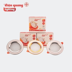 Bộ đèn LED Downlight Điện Quang ĐQ LRD17 098CS W90 (9W, viền trắng, Ø90, đổi màu, bầu kín)