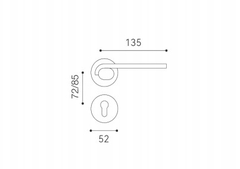 Tay nắm gạt A2 Luxe LXDH103