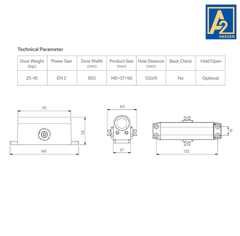 Tay đẩy hơi A2 Sweden DC 52, size 2