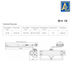 Tay đẩy hơi A2 Sweden DC524