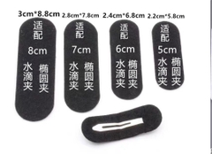 Lót kẹp tóc chữ nhật đầu tròn