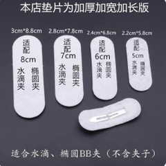 Lót kẹp tóc chữ nhật đầu tròn