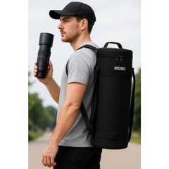 Túi đựng lens ống kính máy ảnh của MIDIKI 41x17cm vải pvc phủ nhựa kháng nước, chống sốc có tay xách