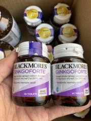 Viên uống bổ não blackmores gingkoforte 40 viên - giảm tình trạng lo lắng căng thẳng và suy giảm trí nhớ