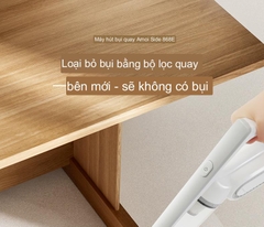 Máy hút bụi trắng cầm tay kaisa villa cho gia đình lực hút lớn, tiếng ồn thấp, siêu tiện lợi