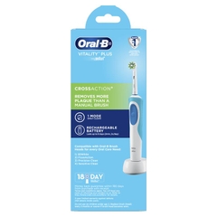 Bàn chải điện Oral B Vitality Plus Power Toothbrush Cross Action làm sạch mảng bám sâu trong từng kẽ răng