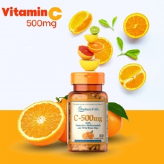 Bổ sung vitamin C Puritan's Pride 500mg 100 viên