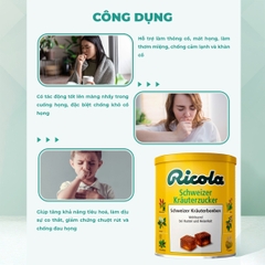 Kẹo thảo dược Ricola Original Herb 250g giảm ho, đau rát viêm họng