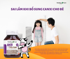 Canxi sữa cho bé Healthy Care Kids Milk Calcium 60 viên