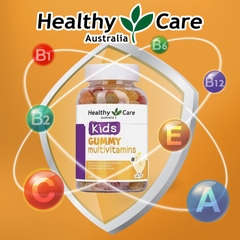 Vitamin tổng hợp Gummy Multivitamin Healthy Care kẹo dẻo bổ sung vitamin cho bé 250 viên