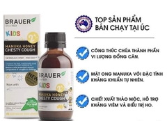 Siro giảm ho có đờm dạng lỏng Brauer Chesty Cough cho bé từ 2 tuổi trở lên 100ml
