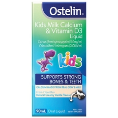 Canxi và vitamin d3 cho bé ostelin kid milk calcium vitamin D3 liquid 90ml tăng chiều cao