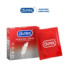 Bao cao su Durex Fetherlite Ultima 3 Condoms siêu mỏng cho độ nhạy lớn hơn