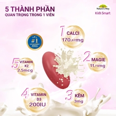 Nature’s Way Kids Smart Bursts Liquid Calcium 30 viên