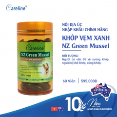 Khớp vẹm xanh - Careline Nz Green Mussel - Hỗ trợ sức khỏe xương khớp