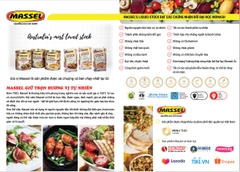 Hạt nêm vị rau củ Massel Premium Stock Powder Vegetable không bột ngọt an toàn cho gia đình 168g