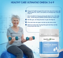 Omega 369 dầu cá hỗ trợ tim mạch, thị lực Healthy Care  Ultimate 200 viên