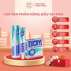 COMBO EUCRYL Bột trắng răng 50 gram và kem đánh răng 62 gram