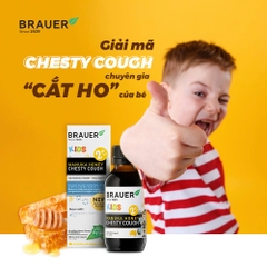 Siro giảm ho có đờm dạng lỏng Brauer Chesty Cough cho bé từ 2 tuổi trở lên 100ml